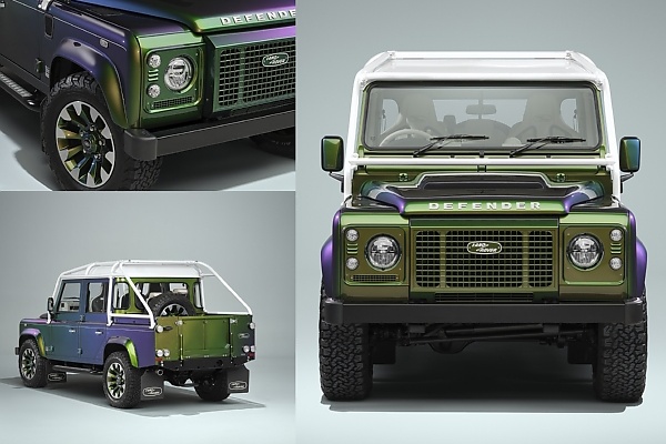 Four Remastered Defenders Get Color-Changing Finish That Flip Between Green, Purple And Gold - autojosh