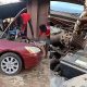 Drivers Beware: Panic In Anambra As Huge Snake Is Pulled From Car Engine - autojosh