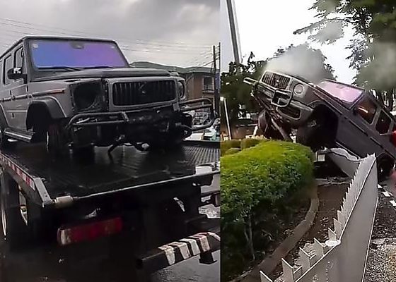 Lagos-based Repair Shop, Bebex, Set To Give G-Wagon That Crashed At Eko Hotel Roundabout Another Life - autojosh