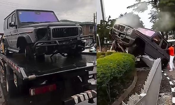 Lagos-based Repair Shop, Bebex, Set To Give G-Wagon That Crashed At Eko Hotel Roundabout Another Life - autojosh