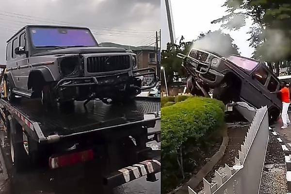 Lagos-based Repair Shop, Bebex, Set To Give G-Wagon That Crashed At Eko Hotel Roundabout Another Life - autojosh