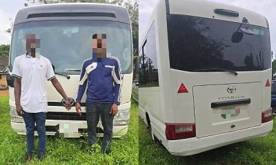 Ogun Police Foil Attempt To Smuggle Stolen Company Bus To Benin Republic, Arrest Driver, Accomplice - autojosh