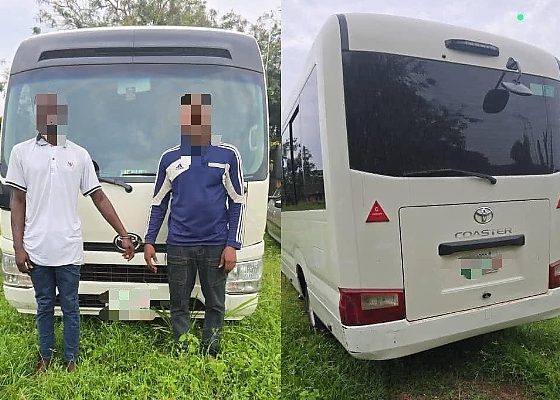 Ogun Police Foil Attempt To Smuggle Stolen Company Bus To Benin Republic, Arrest Driver, Accomplice - autojosh
