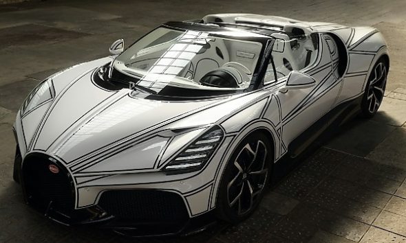 Bugatti Unveils One-off W16 Mistral ‘Blanc Éternel’ Made From White Porcelain - autojosh