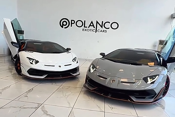 ₦6B Worth of Supercars: Jeff Forex And Habby Forex Takes Delivery Of Their Lamborghini Aventador SVJs - autojosh