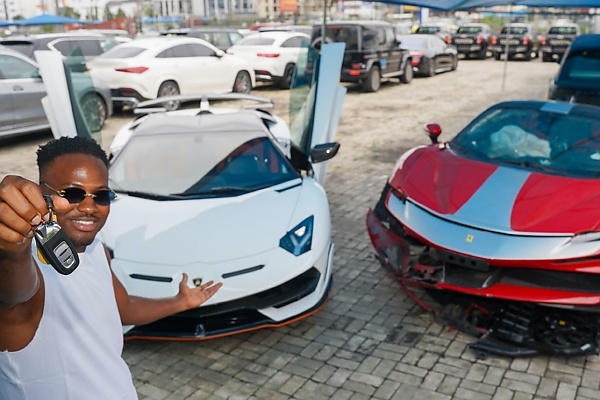 ₦6B Worth of Supercars: Jeff Forex And Habby Forex Takes Delivery Of Their Lamborghini Aventador SVJs - autojosh