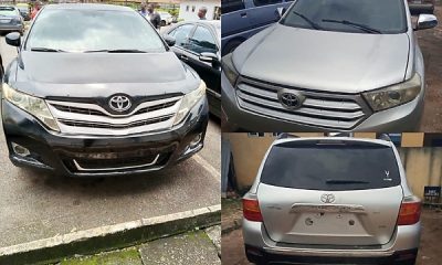 FRSC Recovers Stolen Highlander And Venza Through NVIS Database, Hands Over Suspects To Police - autojosh