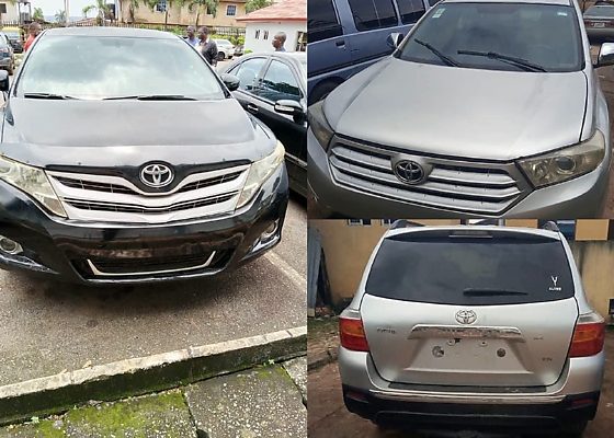 FRSC Recovers Stolen Highlander And Venza Through NVIS Database, Hands Over Suspects To Police - autojosh