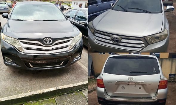 FRSC Recovers Stolen Highlander And Venza Through NVIS Database, Hands Over Suspects To Police - autojosh