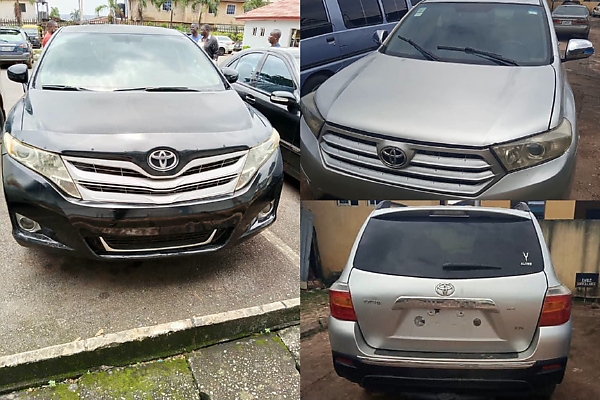 FRSC Recovers Stolen Highlander And Venza Through NVIS Database, Hands Over Suspects To Police - autojosh
