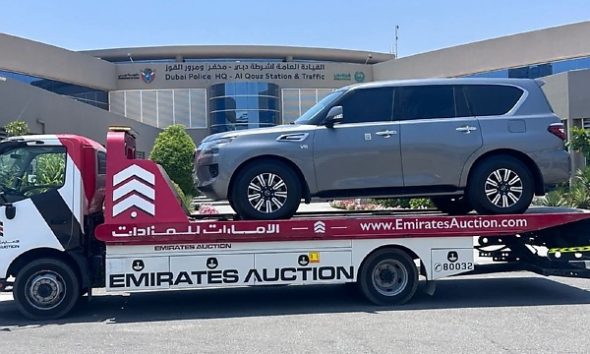 Dubai Police Impound Nissan Patrol After Driver Removed Licence Plate To Drive Over 230 km/h - autojosh