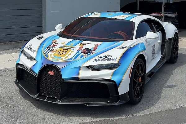 US Fan Customizes Bugatti Chiron Pur Sport To Honor Messi And Argentina - autojosh