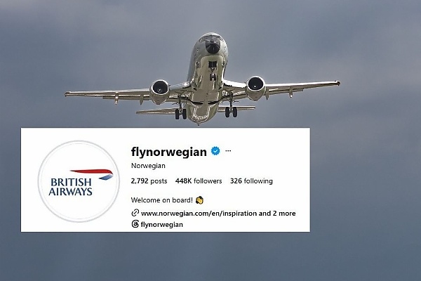 Norwegian Air Honors World Cup Bet, Changes Instagram Logo To British Airways’ After England’s Victory - autojosh
