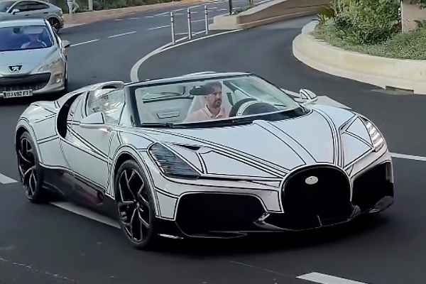 4 Weeks After Reveal, Porcelain-Accented Bugatti W16 Mistral ‘Blanc Éternel’ Spotted in Monaco - autojosh