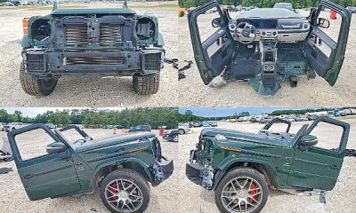 Bidding For This Stripped 2024 Mercedes-AMG G63 With No Rear End Surpasses $18,000 On Copart - autojosh