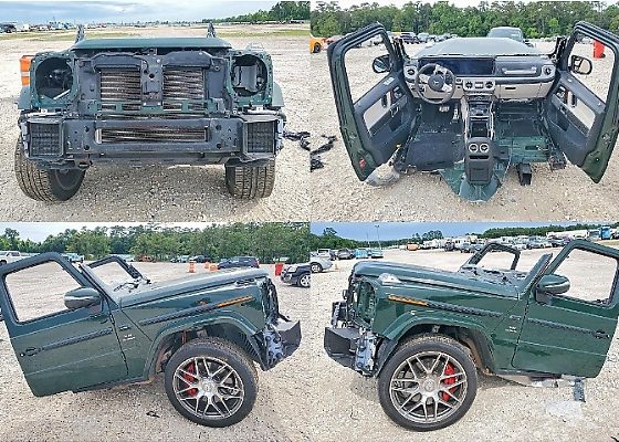 Bidding For This Stripped 2024 Mercedes-AMG G63 With No Rear End Surpasses $18,000 On Copart - autojosh