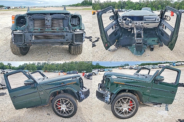 Bidding For This Stripped 2024 Mercedes-AMG G63 With No Rear End Surpasses $18,000 On Copart - autojosh
