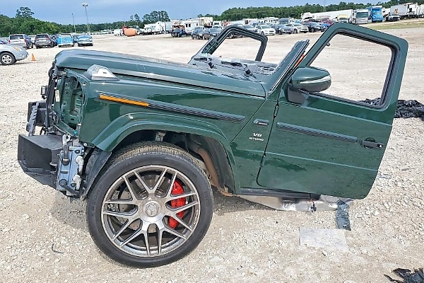 Bidding For This Stripped 2024 Mercedes-AMG G63 With No Rear End Surpasses $18,000 On Copart - autojosh 