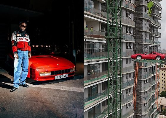 Burna Boy Lifts ₦1.6B Ferrari Testarossa Into His 26th Floor Penthouse - autojosh
