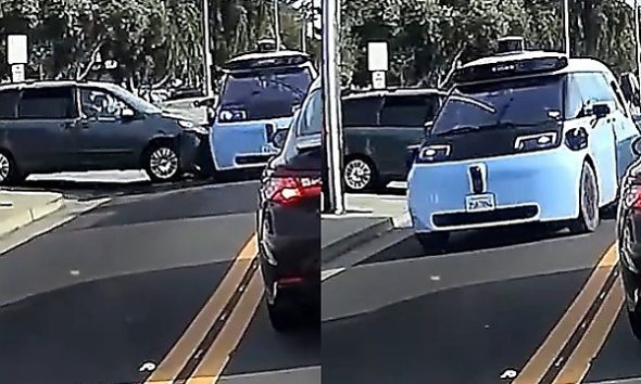 Moment Car Crashes Into Waymo Driverless Car As Online Users Blame Human Driver - autojosh