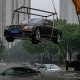 Ultimate Move: Quick-Thinking Chinese Motorist Hoists ₦760M Bentley With Crane To Escape Flooding - autojosh