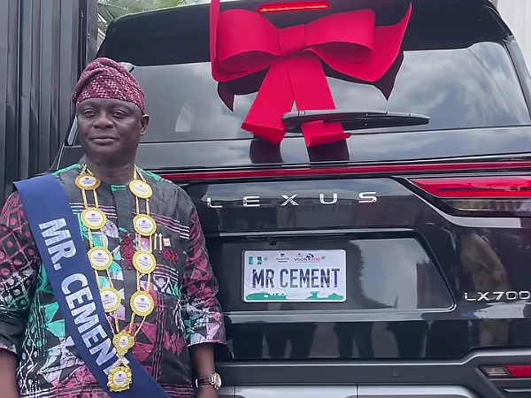 Dangote Cement Rewards Top Distributor With New 2026 Lexus LX700h Worth Over ₦400 Million - autojosh 