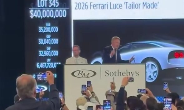 The First Ferrari Luce Sells For A Staggering $40 Million - autojosh