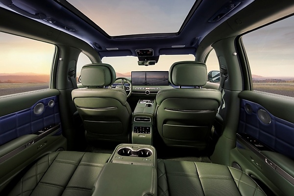 Genesis Unveils GV90 Flagship SUV With Coach Doors, Swiveling Seats, 24-Inch Pop-Up Screen - autojosh