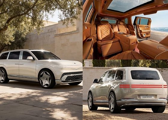Genesis Unveils GV90 Flagship SUV With Coach Doors, Swiveling Seats, 24-Inch Pop-Up Screen - autojosh