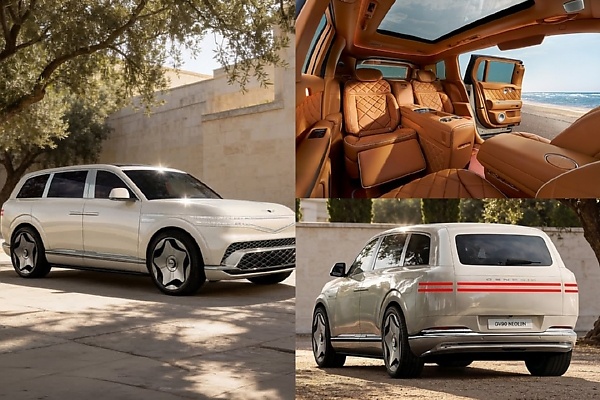 Genesis Unveils GV90 Flagship SUV With Coach Doors, Swiveling Seats, 24-Inch Pop-Up Screen - autojosh