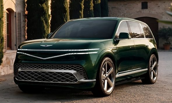 Genesis Unveils GV90 Flagship SUV With Coach Doors, Swiveling Seats, 24-Inch Pop-Up Screen - autojosh