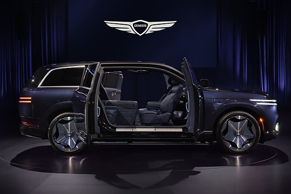 Genesis Unveils GV90 Flagship SUV With Coach Doors, Swiveling Seats, 24-Inch Pop-Up Screen - autojosh