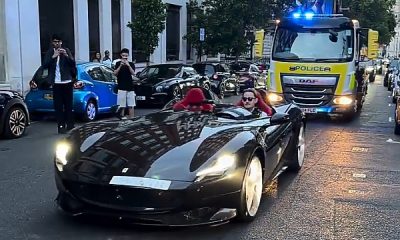 No Towing? London Police Officer Enjoys Ride In Seized Saudi £3.2M Ferrari Monza SP2 - autojosh
