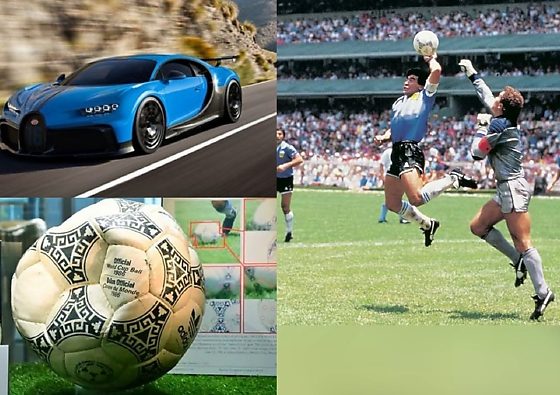 Maradona’s ‘Hand of God’ Ball Sells For $3.35M—Enough To Buy A Bugatti Chiron - autojosh