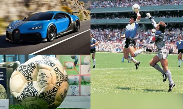 Maradona’s ‘Hand of God’ Ball Sells For $3.35M—Enough To Buy A Bugatti Chiron - autojosh