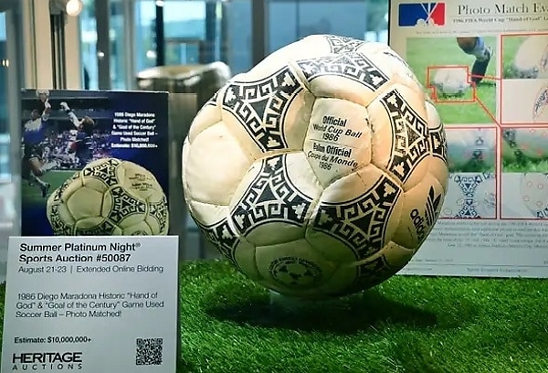 Maradona’s ‘Hand of God’ Ball Sells For $3.35M—Enough To Buy A Bugatti Chiron - autojosh