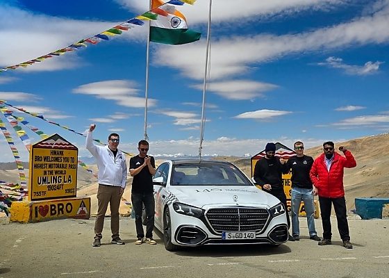 Luxury At 19,024 Feet: New Mercedes-Benz S-Class Reaches The World’s Highest Motorable Road - autojosh
