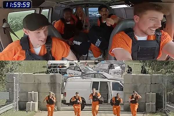 Can You Outrun 100 Police Cars? YouTuber MrBeast Puts Armored SWAT To The Test In $500k Stunt - autojosh 
