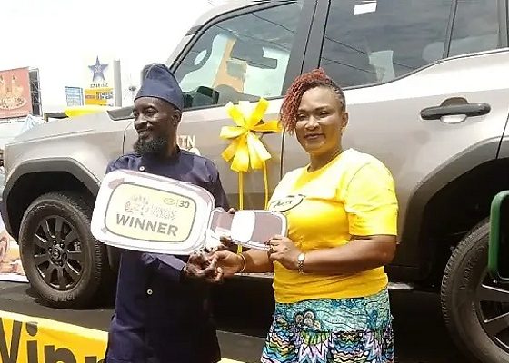 MTN Ghana At 30 Rewards: First 3 Of 9 Grand Prize Toyota Prado SUVs Presented To Winners - autojosh