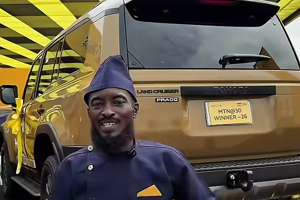 MTN Ghana At 30 Rewards: First 3 Of 9 Grand Prize Toyota Prado SUVs Presented To Winners - autojosh 