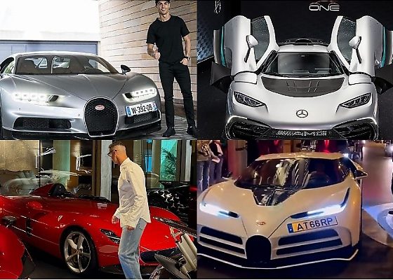 A Closer Look At Cristiano Ronaldo’s 9 Rare Hypercars : Chiron, Centodieci, Speedtail & Monza SP1 - autojosh