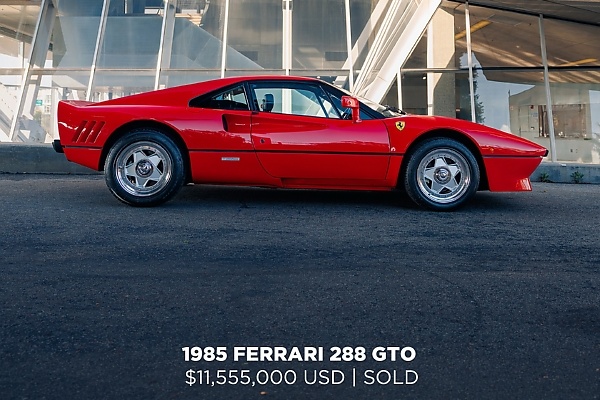 RM Sotheby’s Top 10 Best Sellers At Monterey Auction: From $40M Ferrari Luce To $34.6M McLaren F1 GTR - autojosh