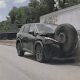 Runaway Tyre Crushes Nissan Rogue’s Front End In Shocking Highway Smash - autojosh