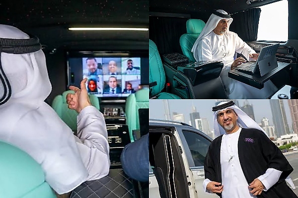 UAE Lawyer Turns His Mercedes-Maybach Van Into Mobile Office With Large Screen To Beat Traffic - autojosh