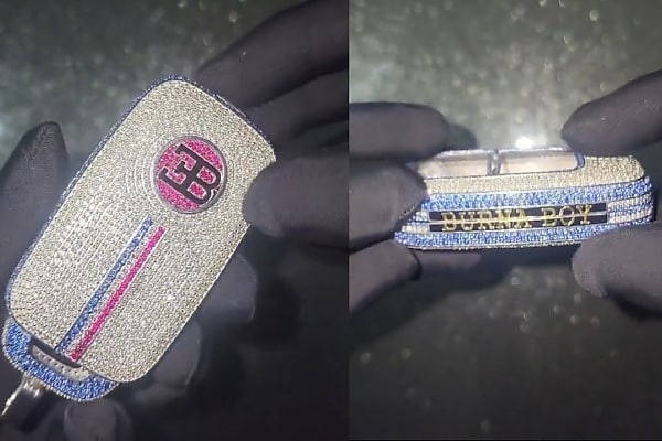 Diamond-Encrusted Key For Burna Boy’s ₦9B Bugatti Chiron VXX Can Buy A Brand-New Car