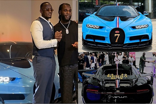 Today’s Photos: Burna Boy’s Bugatti Chiron VXX Journey From Dubai To Lagos
