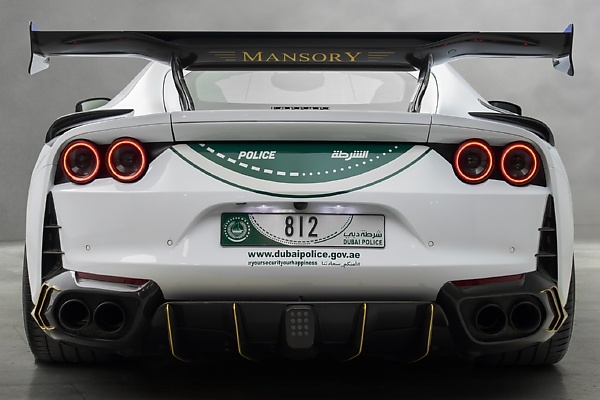 Mansory Ferrari 812 Superfast Joins Dubai Police Fleet With 800-hp V12, 345km/h Top Speed