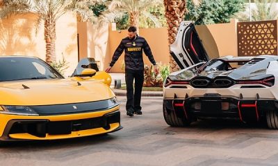 Karim Benzema Shows Off New $740,000 Ferrari 12Cilindri and $800,000 Lamborghini Revuelto