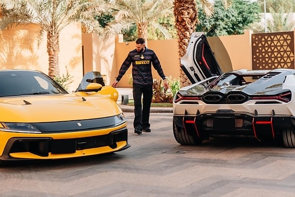 Karim Benzema Shows Off New $740,000 Ferrari 12Cilindri and $800,000 Lamborghini Revuelto
