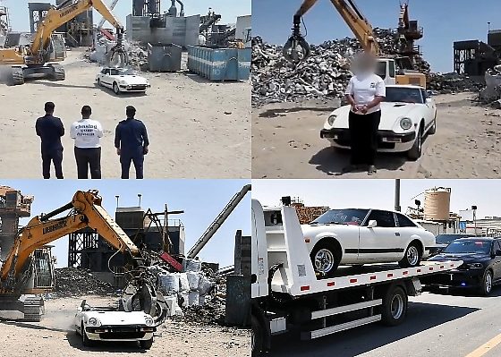 Kuwait Arrests Driver For Reckless Stunts, Forces Him To Watch His Car Get Crushed, Flattened Into Scrap Metal - autojosh